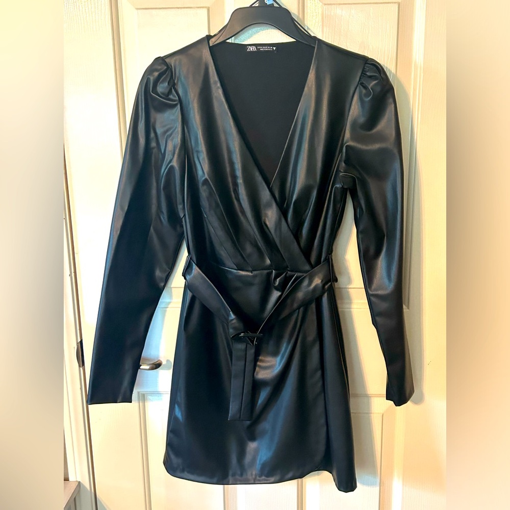 Zara Faux Leather Dress